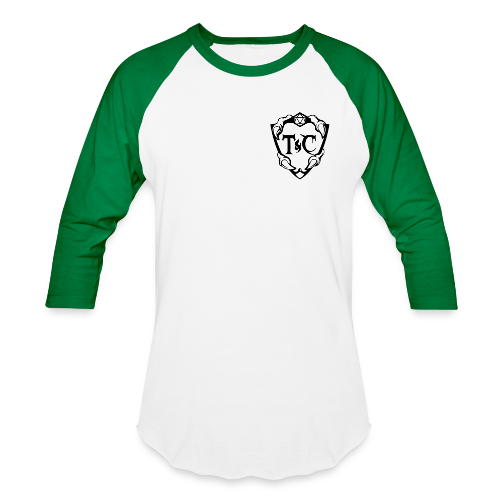 T&C Baseball T-Shirt - white/kelly green